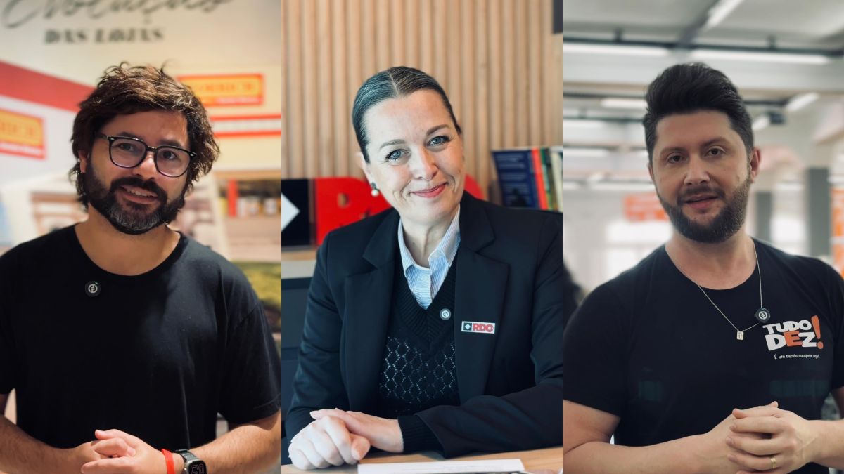 Rafael Dantas, Gerente de Marketing KOERICH,⁠ ⁠⁠Anelise Lange, Gerente de Marketing da RDO Empreendimentos E Jean Torresani, Diretor Comercial da Tudo Dez participaram dos episódios